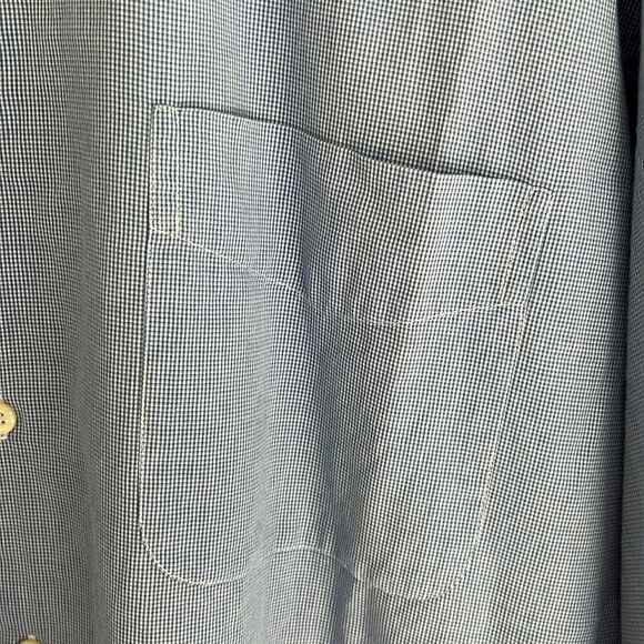 Lauren By Ralph Lauren Blue/White Button Down VTG 17 36/37 - Picture 2 of 6